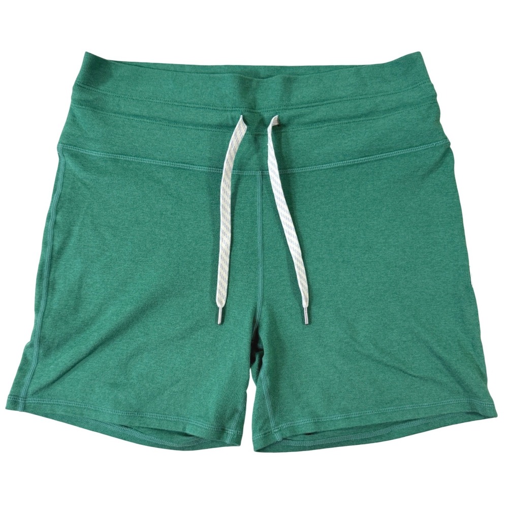 Vuori Halo Vintage Shorts Womens Med Green Drawstring Jersey Dreamknit Soft